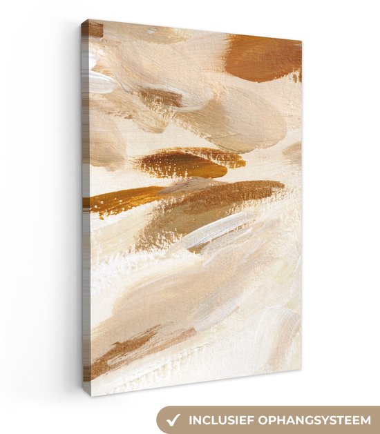 Peinture - Peinture - Beige - 90x140 cm - Décoration murale