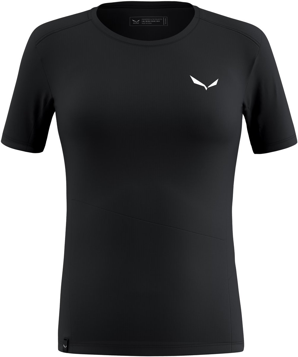 SALEWA T-SHIRT PUEZ SPORTY DRY 00-0000028633_0910 r L Zwart