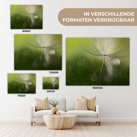 Peinture sur toile - Photo sur toile - Fleurs - Tournesol - Graines - Wit - Plantes - Décoration de chambre - 160x120 cm - Toile en toile