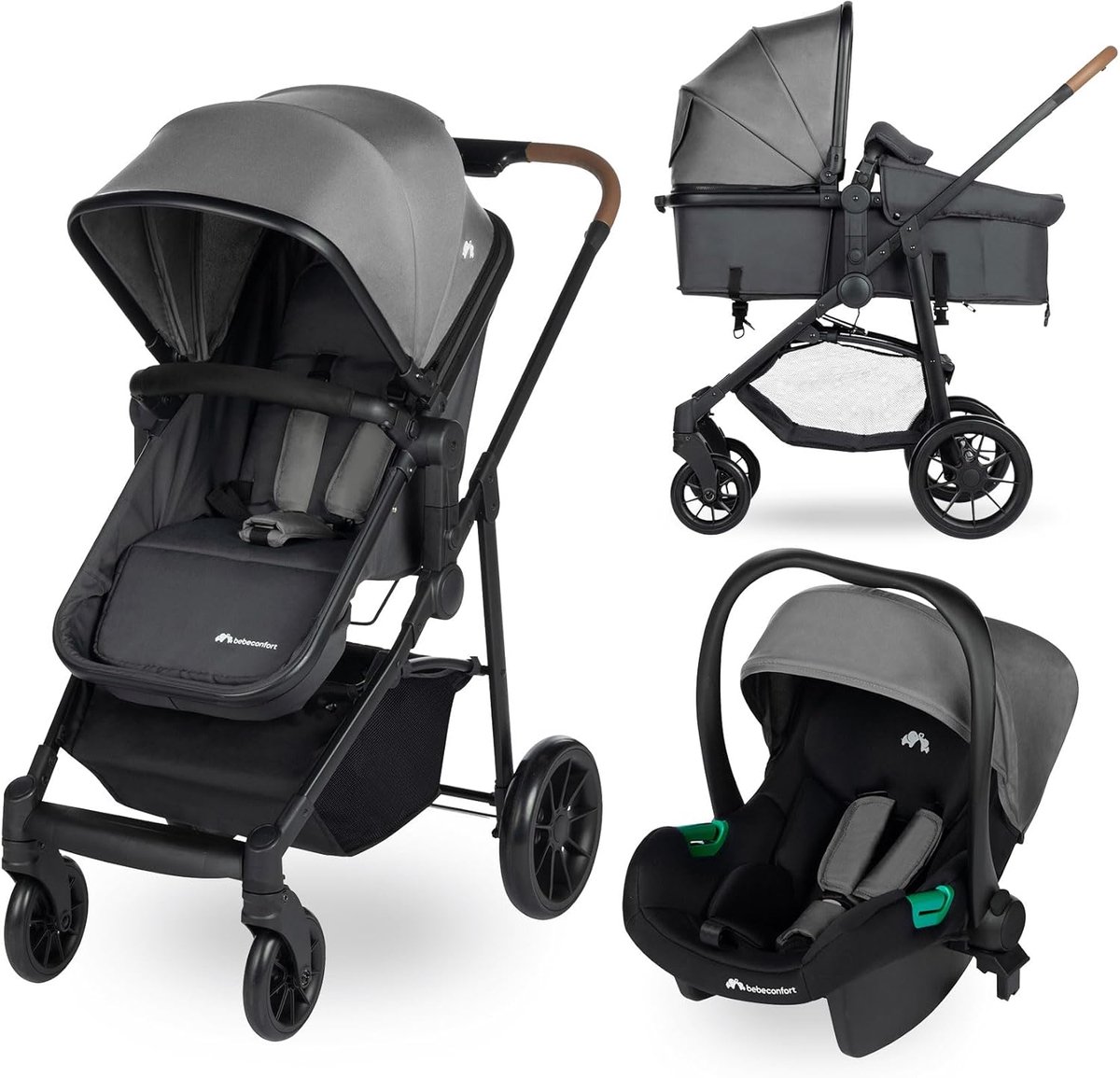 Image of 3-in-1 Reissysteem Kinderwagen - Omkeerbaar en Compact