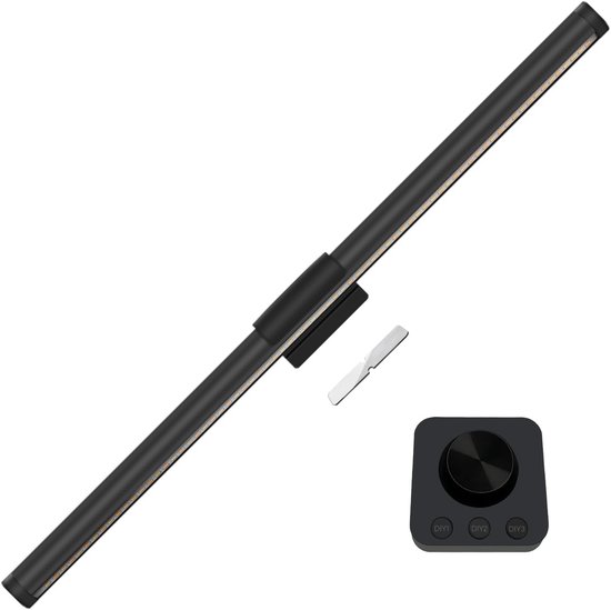 BIGLIGHT Bildleuchte Mit Fernbedienung – Batteriebetriebene LED-Wandleuchte, 13 Zoll, Drehbar, Dimmbar, 3 Modi, Für Bilder & Dartboards (Schwarz) 13 Zoll Bildlampe