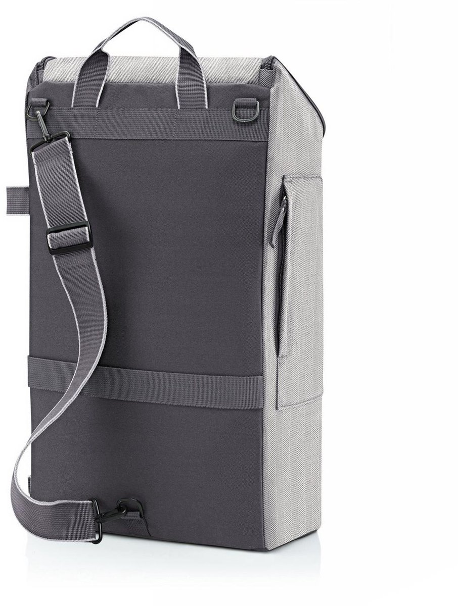 Reisenthel Citycruiser Bag Tas Voor Boodschappentrolley - 45L - Herringbone Grey Lichtgrijs
