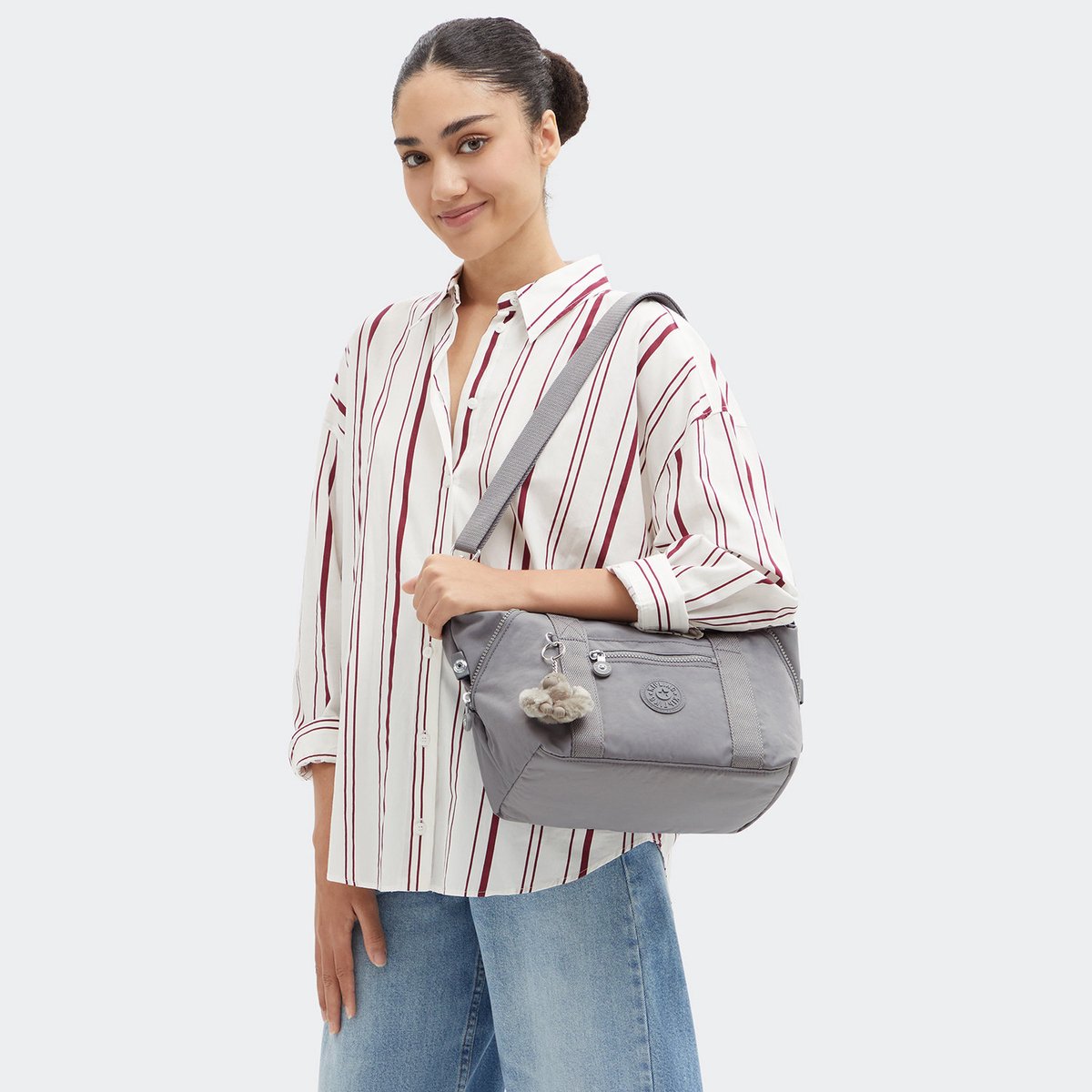 Kipling Art Mini Dames Schoudertas - Inviting Grey