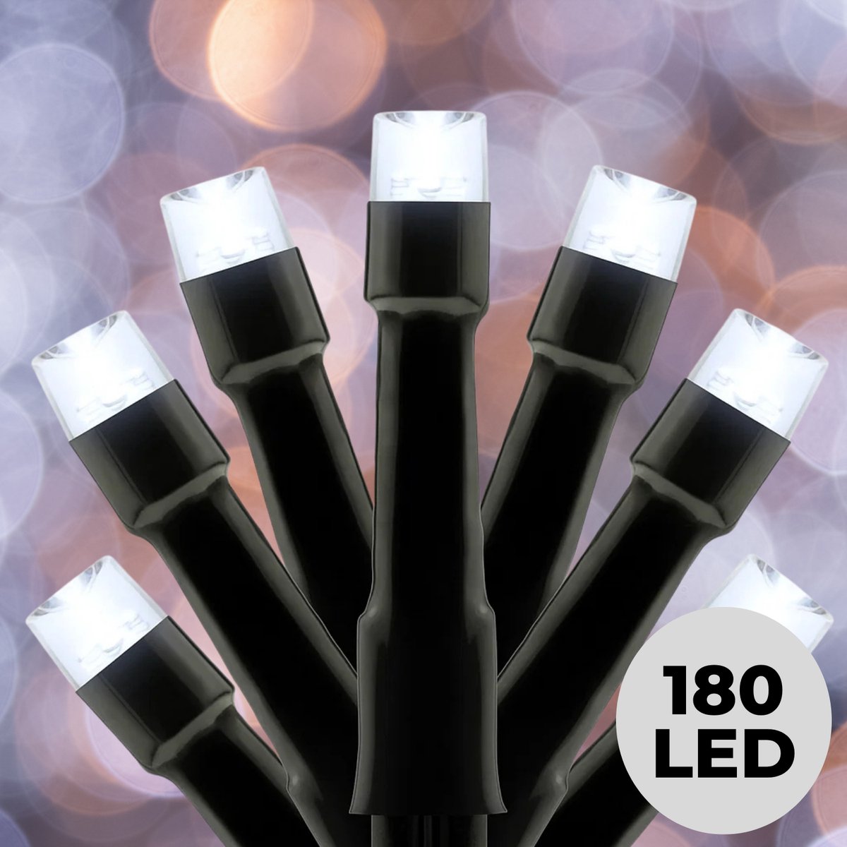Lomera Kerstboomverlichting - Kerstverlichting - Kerstlampjes Buiten - LED Lichtsnoer - 180 LED Lampjes - Wit Licht - Lichtfuncties - Timer Functie - Geheugen - Ip44 - Energiebesparend - 13.5 Meter Lengte - Binnen en Buiten - Ijswit Licht