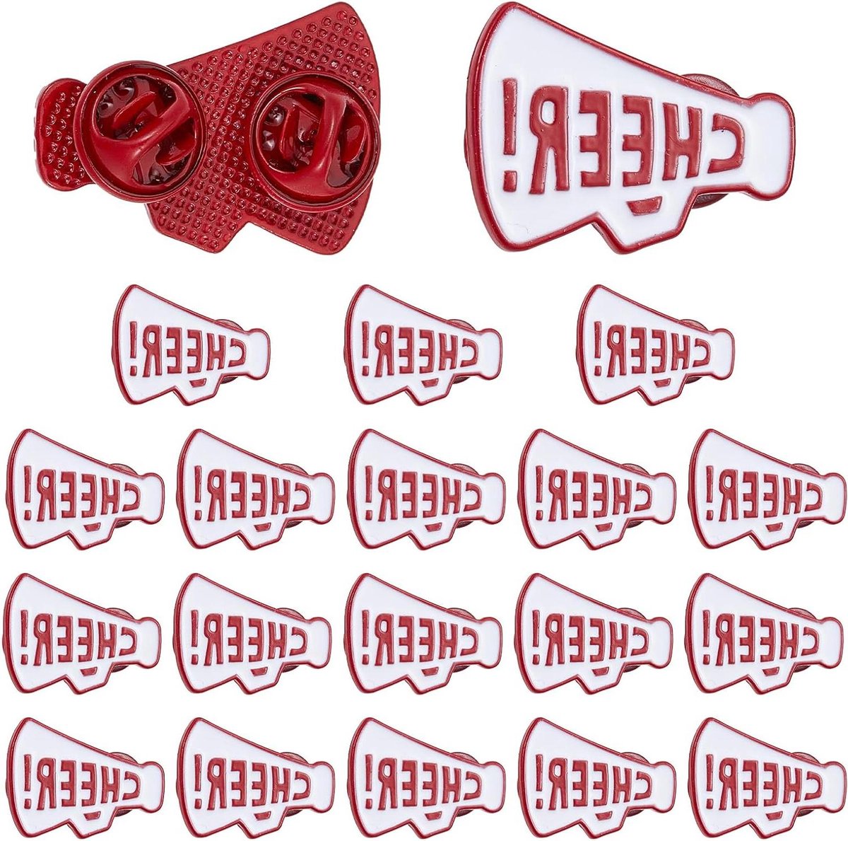 JHubers Goods - Emaille Pins voor Grote Cheerleadding Kleding - Set van 20 Stuks