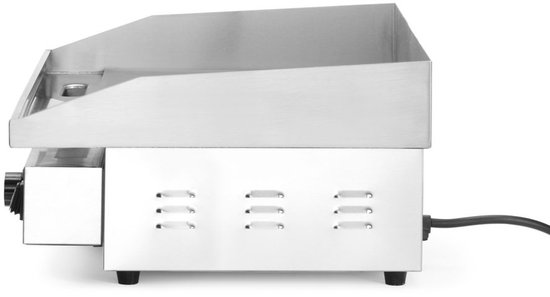 HENDI Elektrische bakplaat vlak - roestvast staal - met vetlade - 55x43x24 cm - zilver - horeca — afbeelding 5