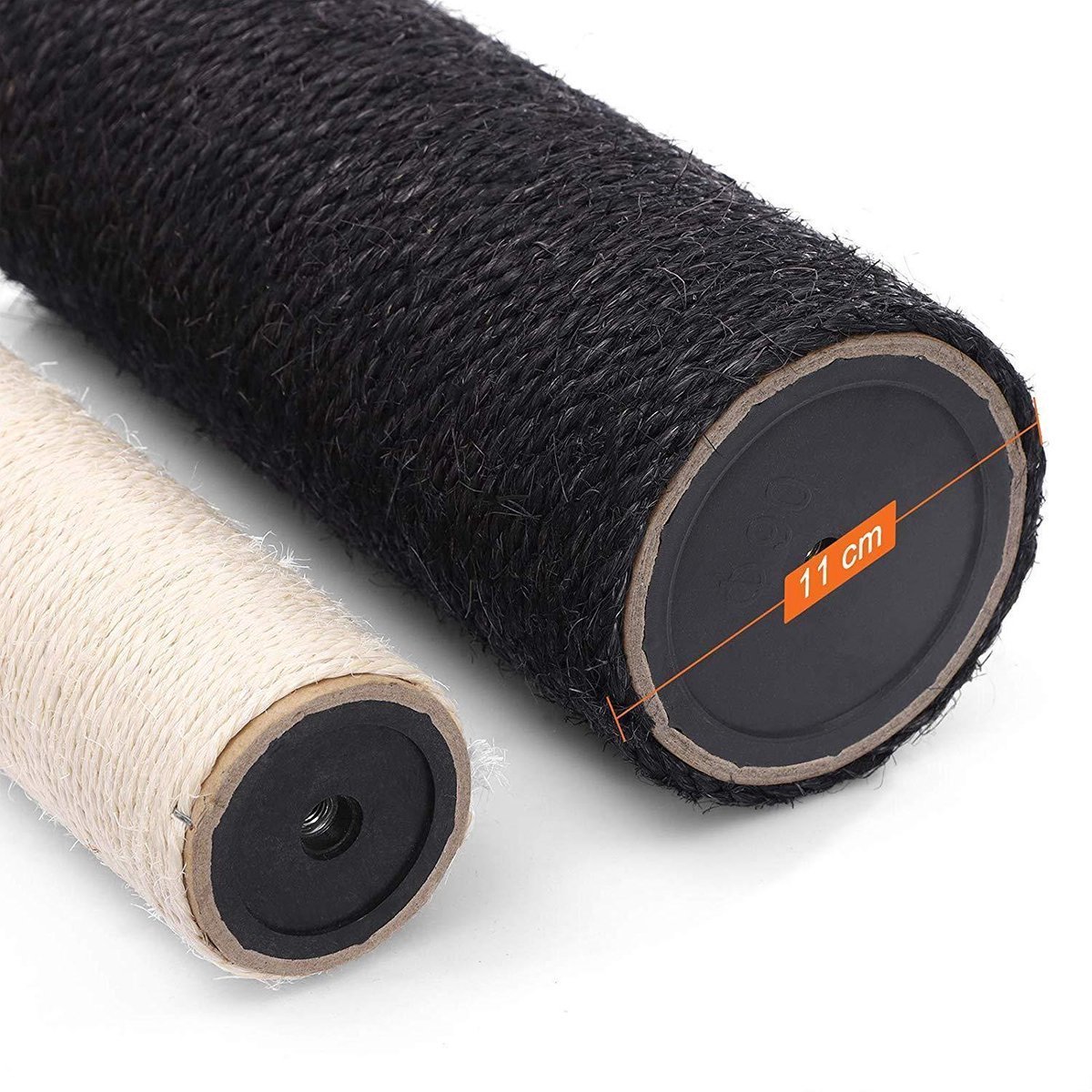 NaevaMi Krabpaal Voor Katten - Krabpaal Voor Grote Katten - Krabpaal Kat - Luxe Kattenhuis -Groot Platform - Knuffelgrot - Kattenmand - Kantelbescherming - 141cm hoog - Dikke Kolom - Kantelbescherming - Grijs thumbnail 5