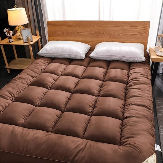 Foto: Opvouwbaar japans vloermatras 90 x 200 cm dikke tatami mat voor comfortabel slapen