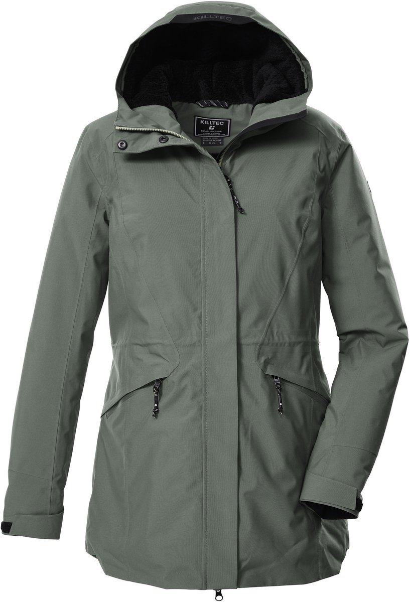 Killtec KOW 19 Parka - Dames Parka - Green-Grey