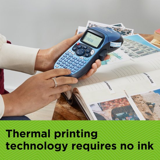 DYMO LetraTag LT-100H Labelprinter | Labelmaker met ABC-toetsenbord voor thuis en op kantoor | Zwart
