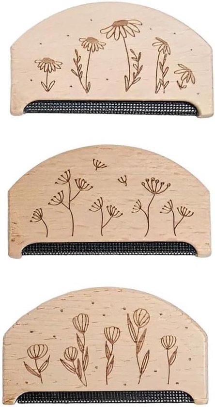 Allecto Plus - Houten Kam Voor Wol en Kasjmier Truien - Fuzz en Lint Remover - Kledingverzorgingsset voor Depilling