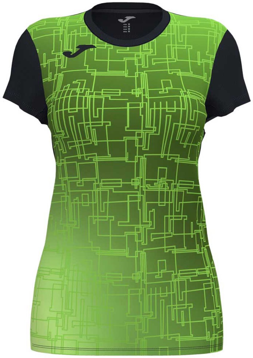 Joma Elite Viii T-shirt Met Korte Mouwen Groen,Zwart S Vrouw