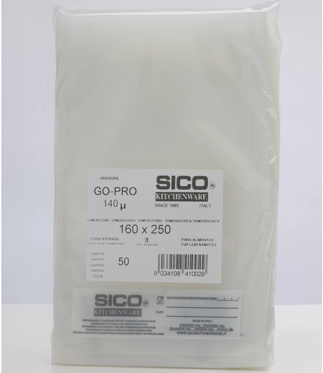 SICO vacuümzakken 160x250 mm 50 stuks