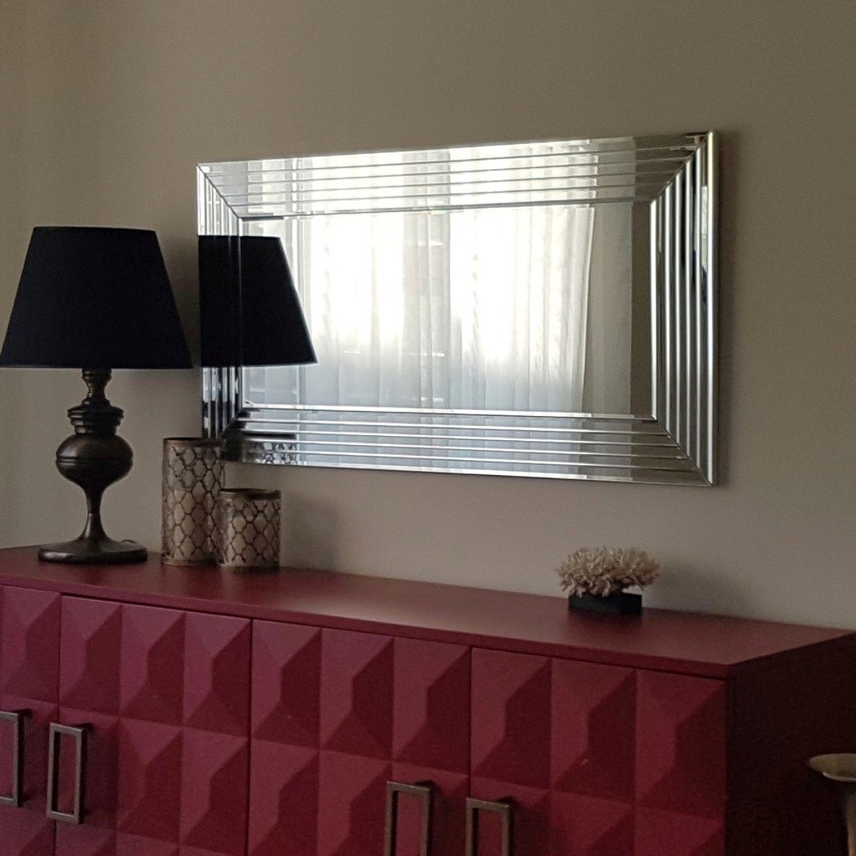 Skye Decor , Spiegel, A305Y, MDF, Zilver, 130 x 65 cm
