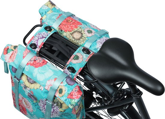 Basil Bloom Field Dubbele Fietstas MIK - 28-35 Liter - Blauw van Basil — afbeelding 4