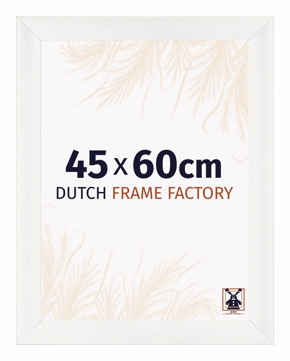 Dutch Frame Factory Fotolijst 45x60 cm - MDF - Wit Geveegd - Praag