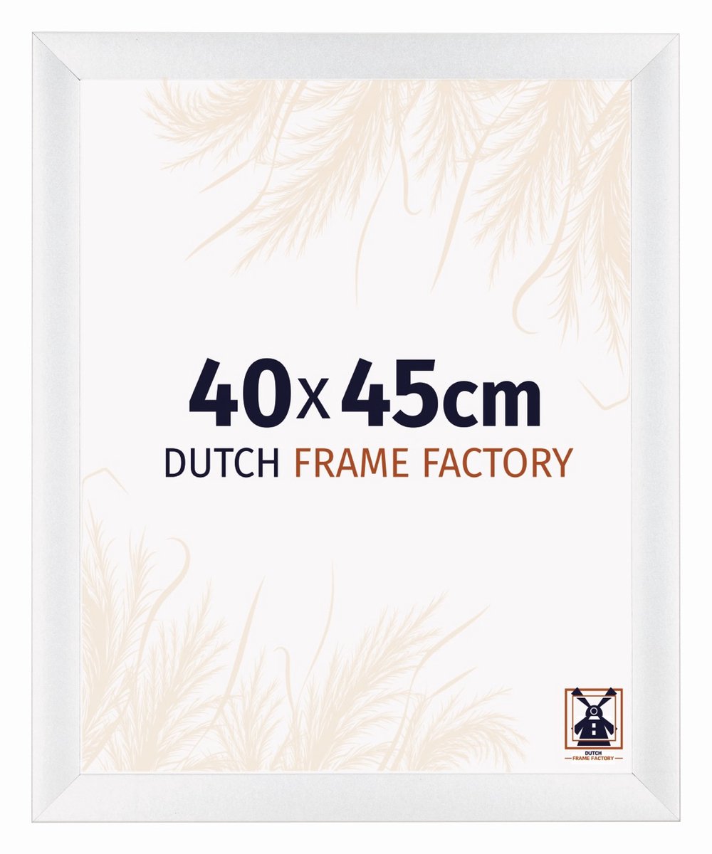 Dutch Frame Factory Fotolijst 40x45 cm - MDF - Wit Hoogglans - Praag