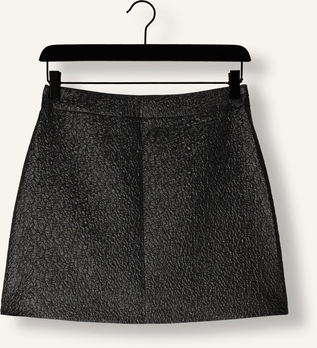 AAIKO Nasma Metallic Pes 350 Dames - Korte rok - Grijs - Maat XL