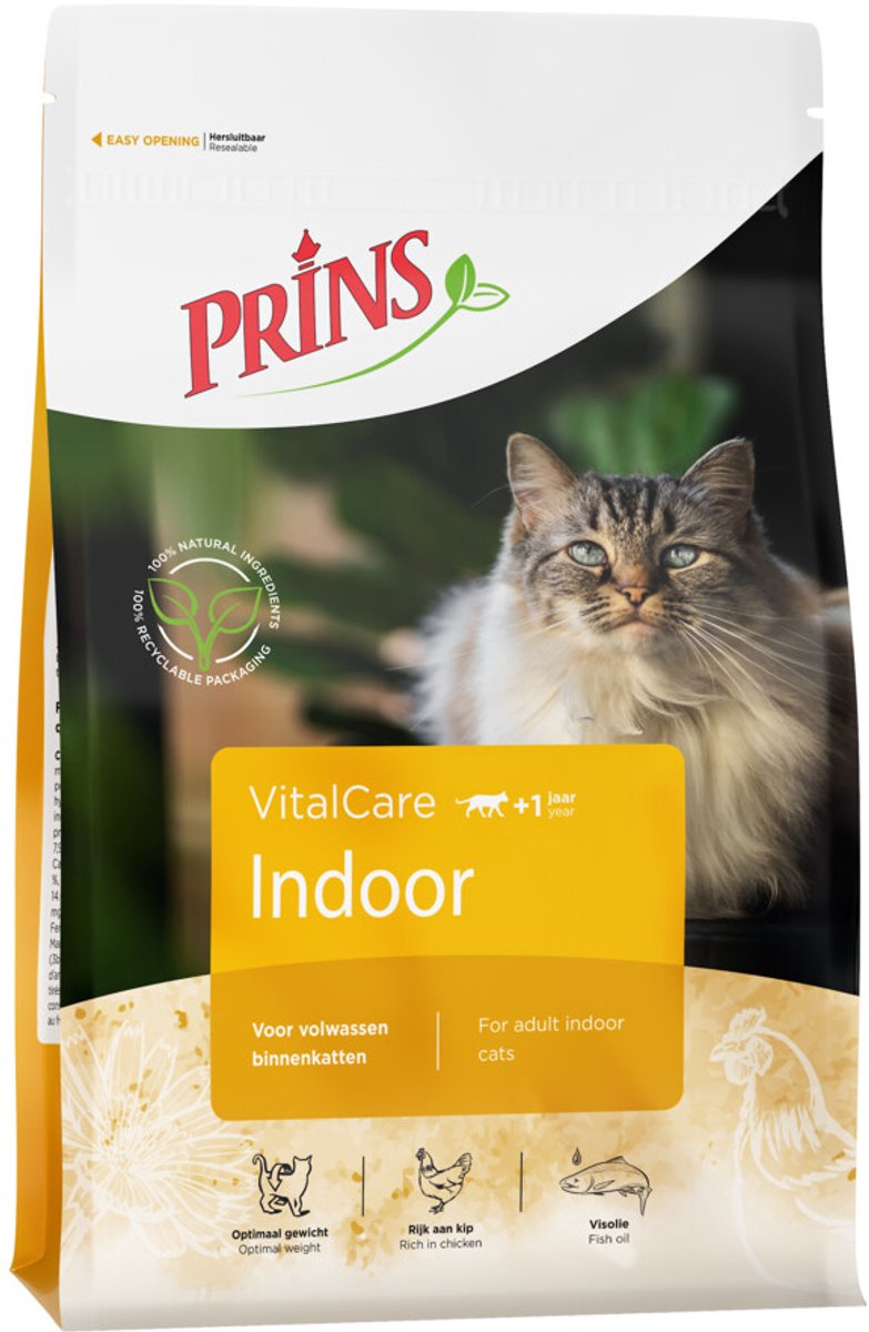 Prins - VitalCare - Indoor - Kattenvoer - 2 x 4kg