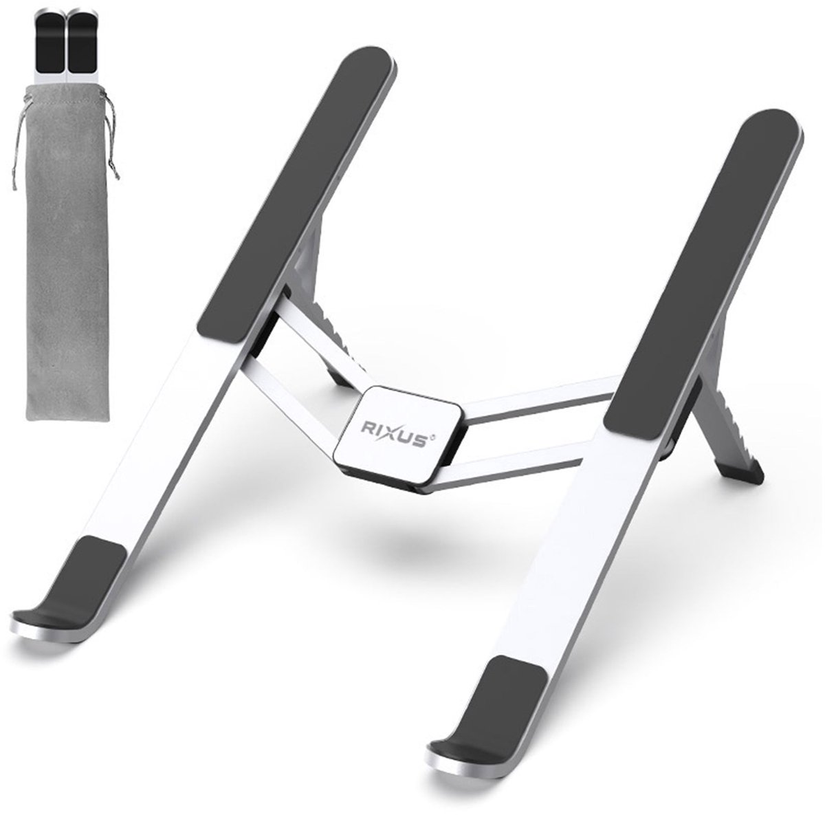 Rixus RXHW46 Laptop Stand Foldable Silver