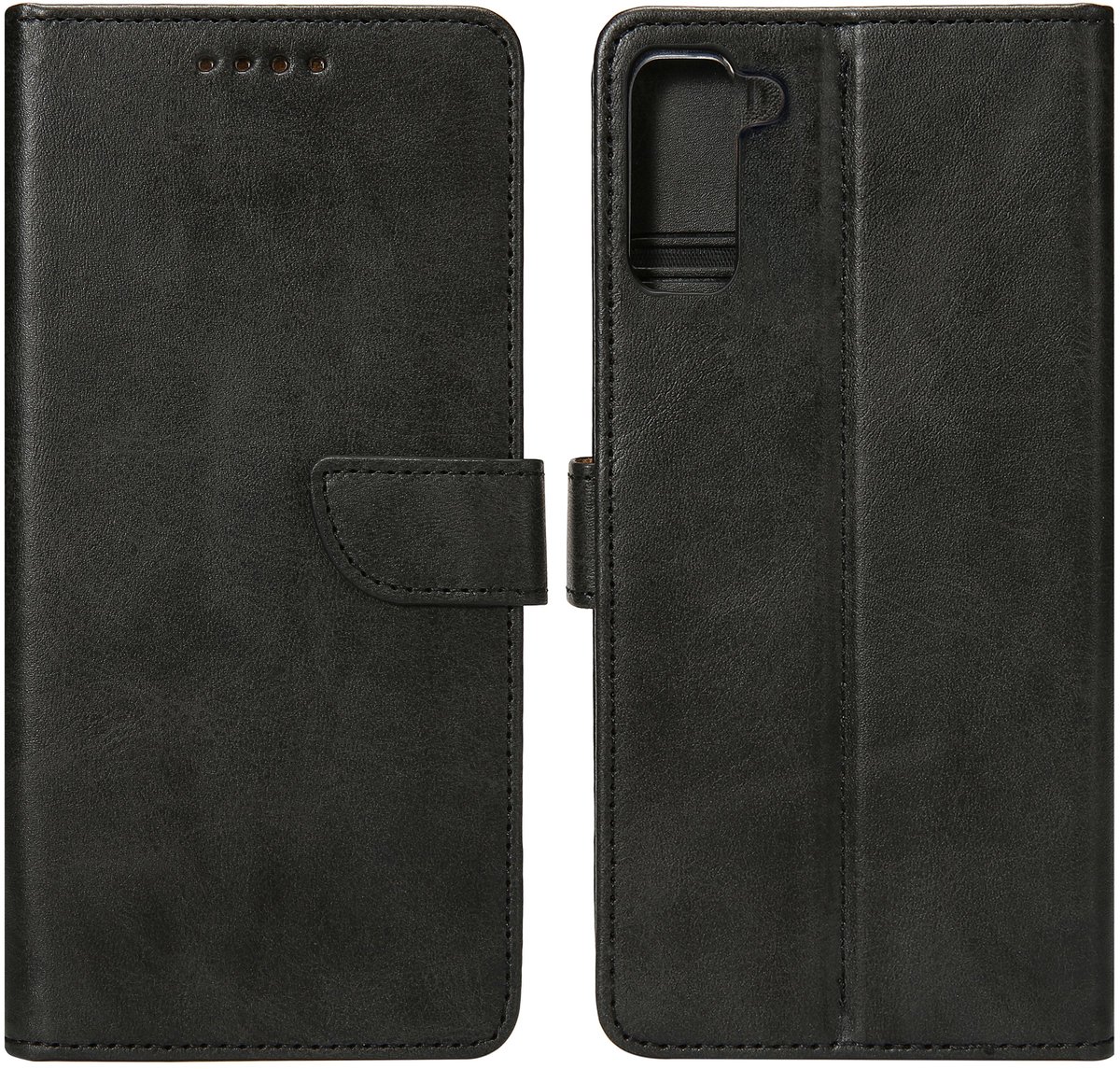 Rixus Bookcase For Samsung Galaxy S21 5G Black