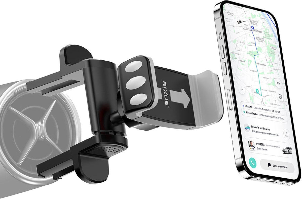 Rixus RXHW28 Universal Car Vent Holder Black