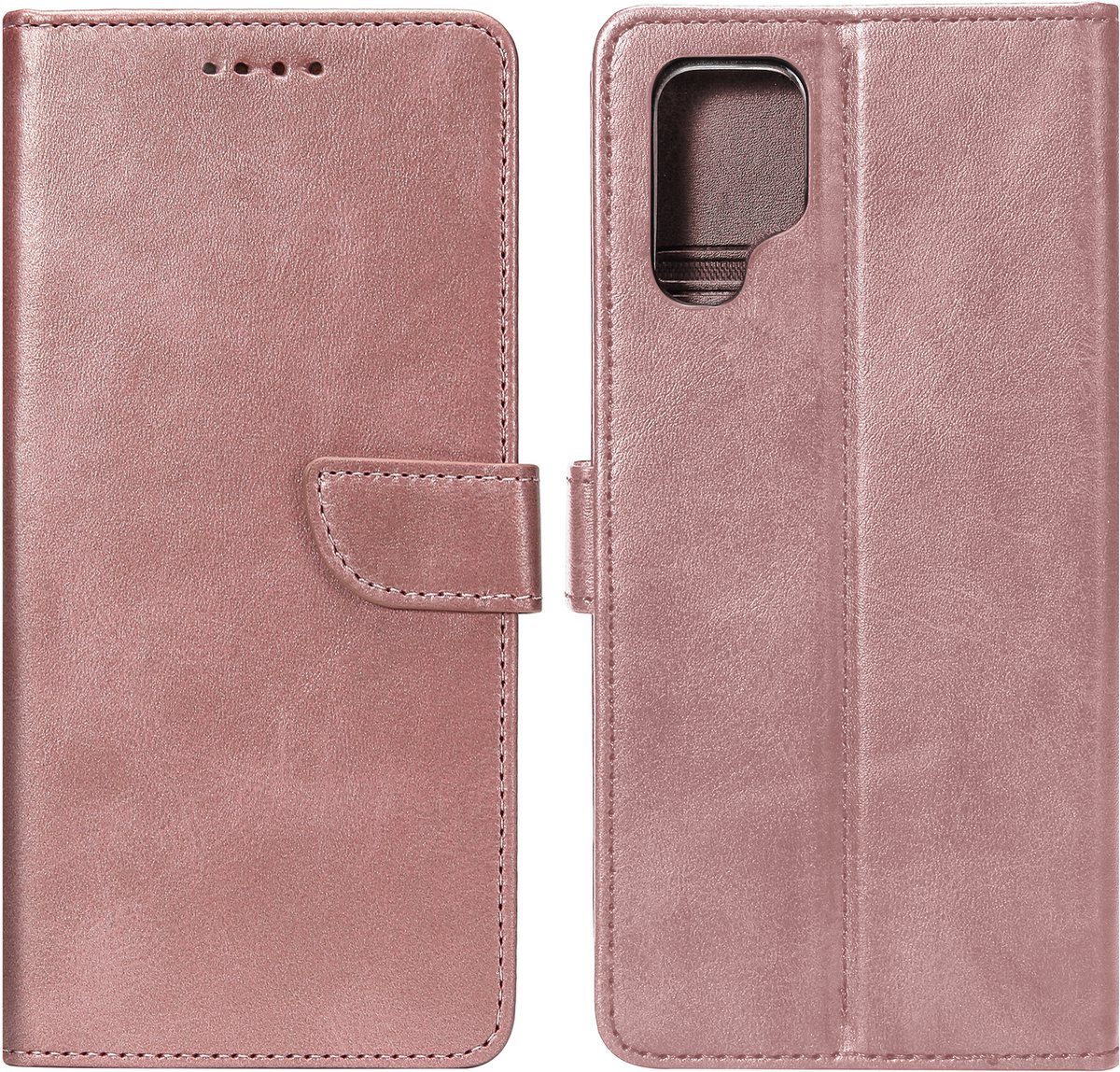 Rixus Bookcase For Samsung Galaxy S24 Ultra 5G Pink
