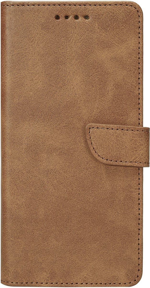 Rixus Bookcase For Samsung Galaxy S21 Light Brown