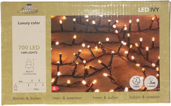Cluster Kerstverlichting | Kerst | Kerstboomverlichting |Extra warm wit