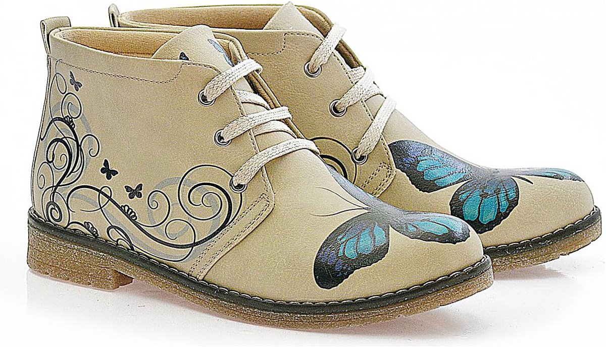 GOBY Butterfly Boots – Handgemaakt – Premium Kwaliteit – Maat 36