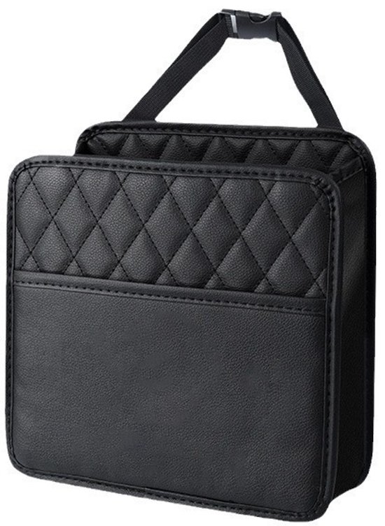 Auto achterbankorganizer - Auto organizer - Hangende autostoelorganizer - Geschikt voor kinderen en volwassenen - 25,5*25*9 cm - Zwart