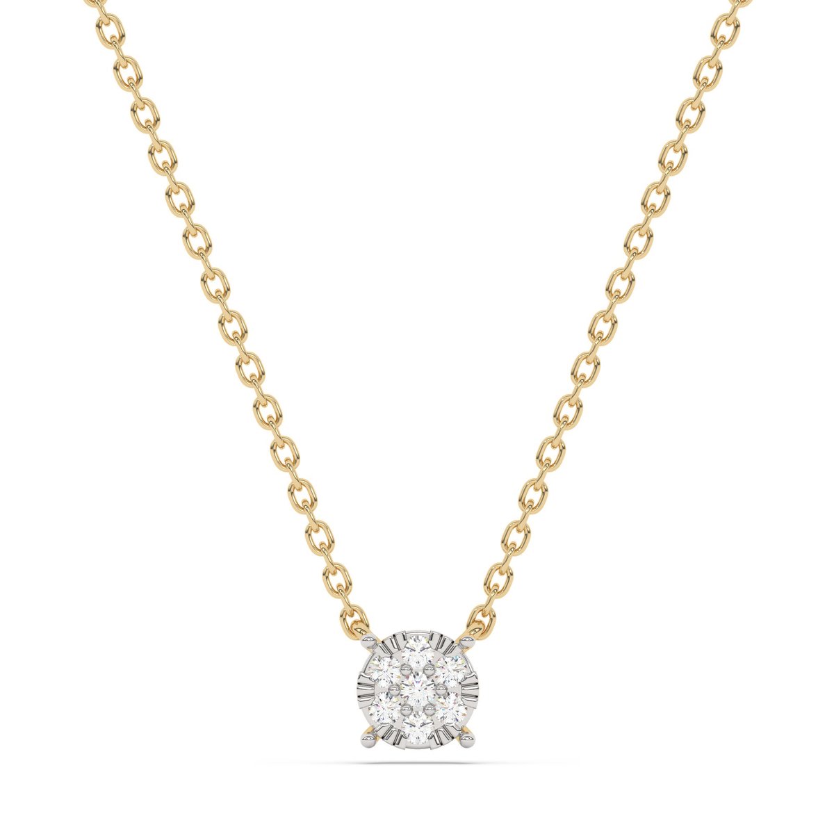 Diam Addict Halskette 585 Gelbgold mit im Labor gezüchtetem Diamanten