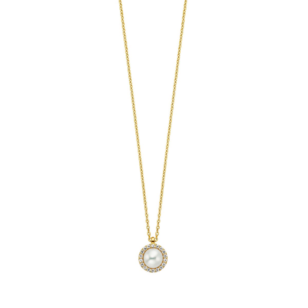 Julie Julsen Collier 925/- Sterling Silber vergoldet Zirkonia/SWZP