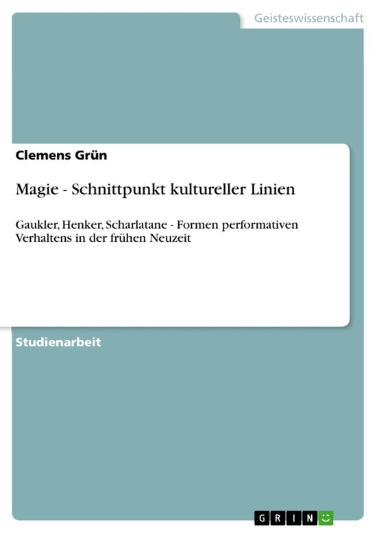 Magie - Schnittpunkt kultureller Linien - cover