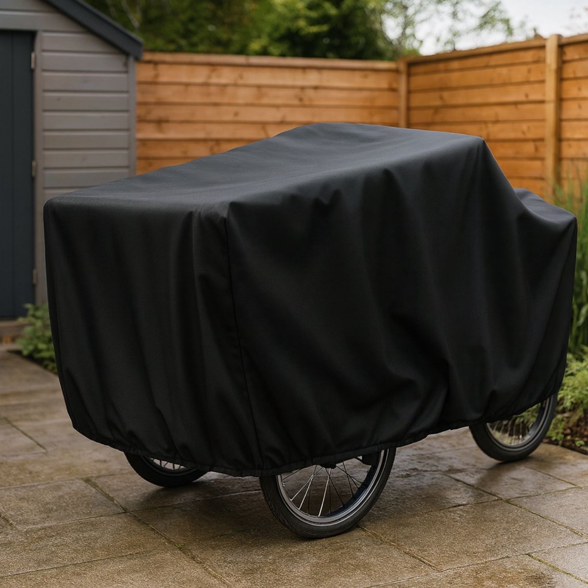 Maxxcovers Bakfietshoes Cargo Fiets met 3 Wielen - Zwart - Vogue - Cangoo - A-Kwaliteit - Waterdicht
