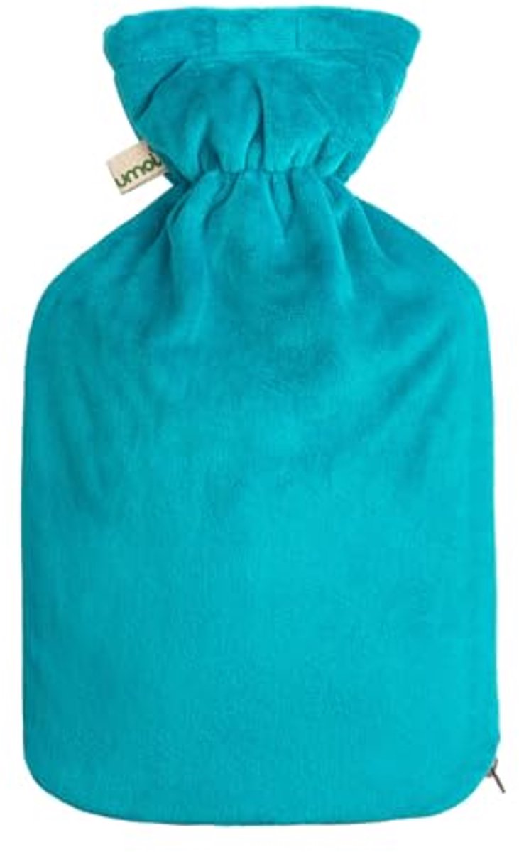 Premium Kruik 1,8 Liter met Superzachte Fleece Hoes en Ritssluiting – Donkergroen