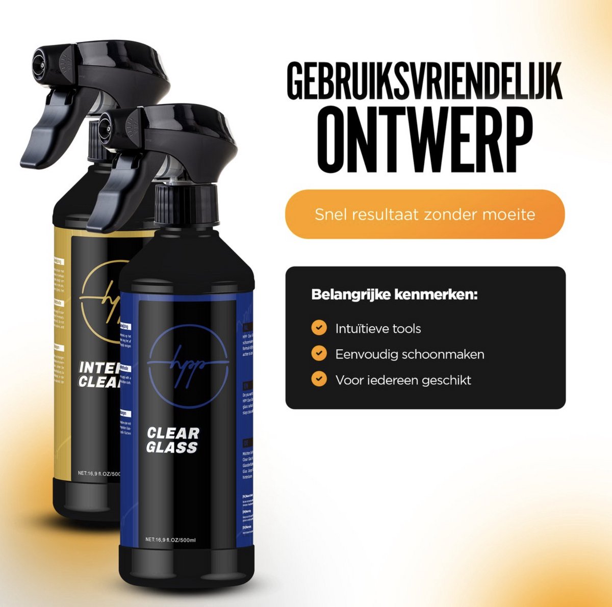 Car Care HPP Interieur Reinigingspakket - Interieurreiniger voor Auto - Auto was set - Autowassen - Auto Detailen - Autoschoonmaakmiddel - Glas reiniger - Microvezel droogdoek - detail set van 2 brushes Autoschoonmaakmiddel – foto 7