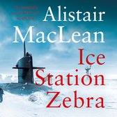 Boek "Ice Station Zebra" van Alistair MacLean, met een onderzeeër op een ijzig station.