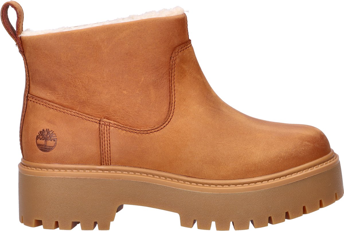 Timberland Stone Street dames gevoerde boot Cognac Bruin