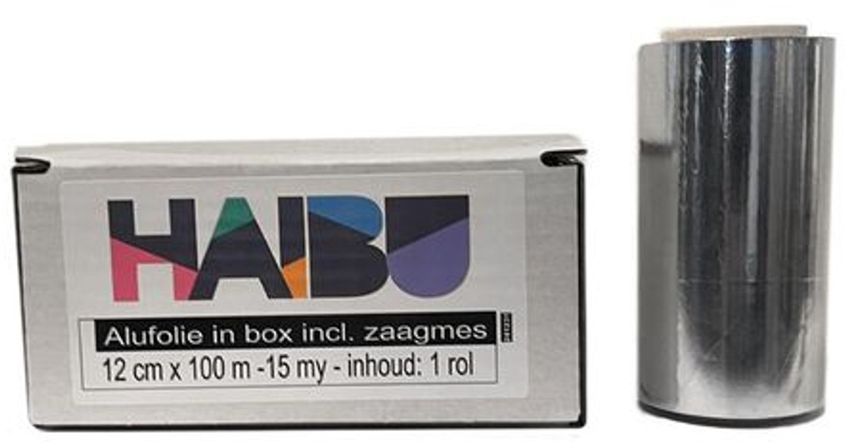 Haibu Aluminiumfolie 15my 12cmx100m