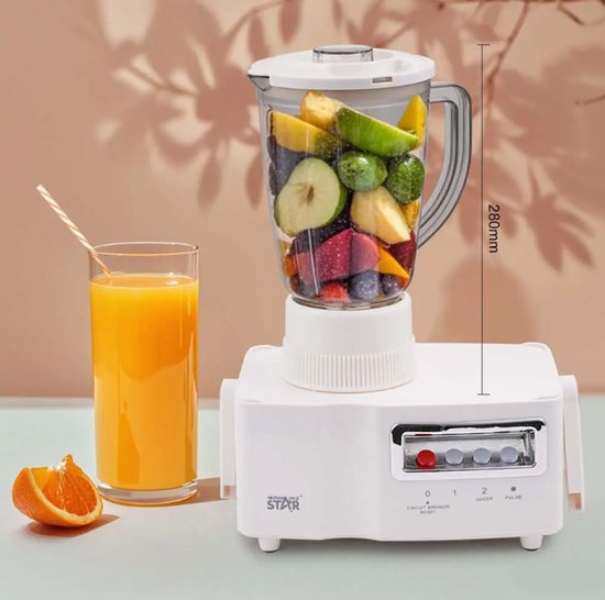 Winning Star 4-in-1 Mixer - 350w Multifunctionele Oranje Juicer van Winn — afbeelding 4
