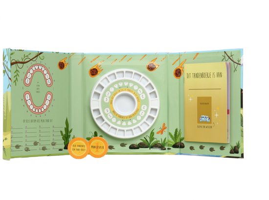 Toothwonders - Tandenboekje Dino - Handige tandjeshouder met magnetische sluiting — afbeelding 5