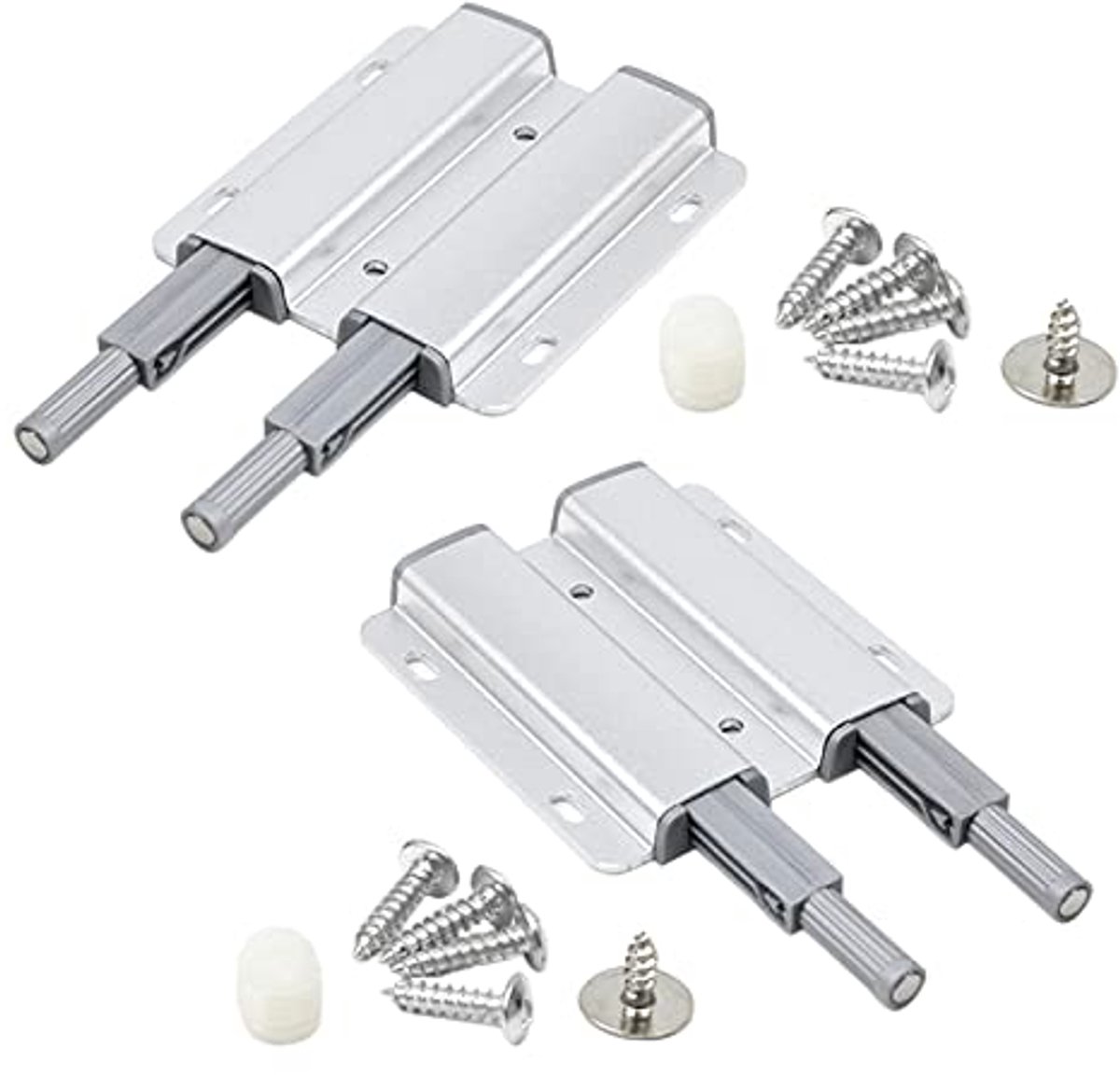 Magnetische drukdeuropener - Duurzaam en gebruiksvriendelijk voor meubels en kasten - Set van 2