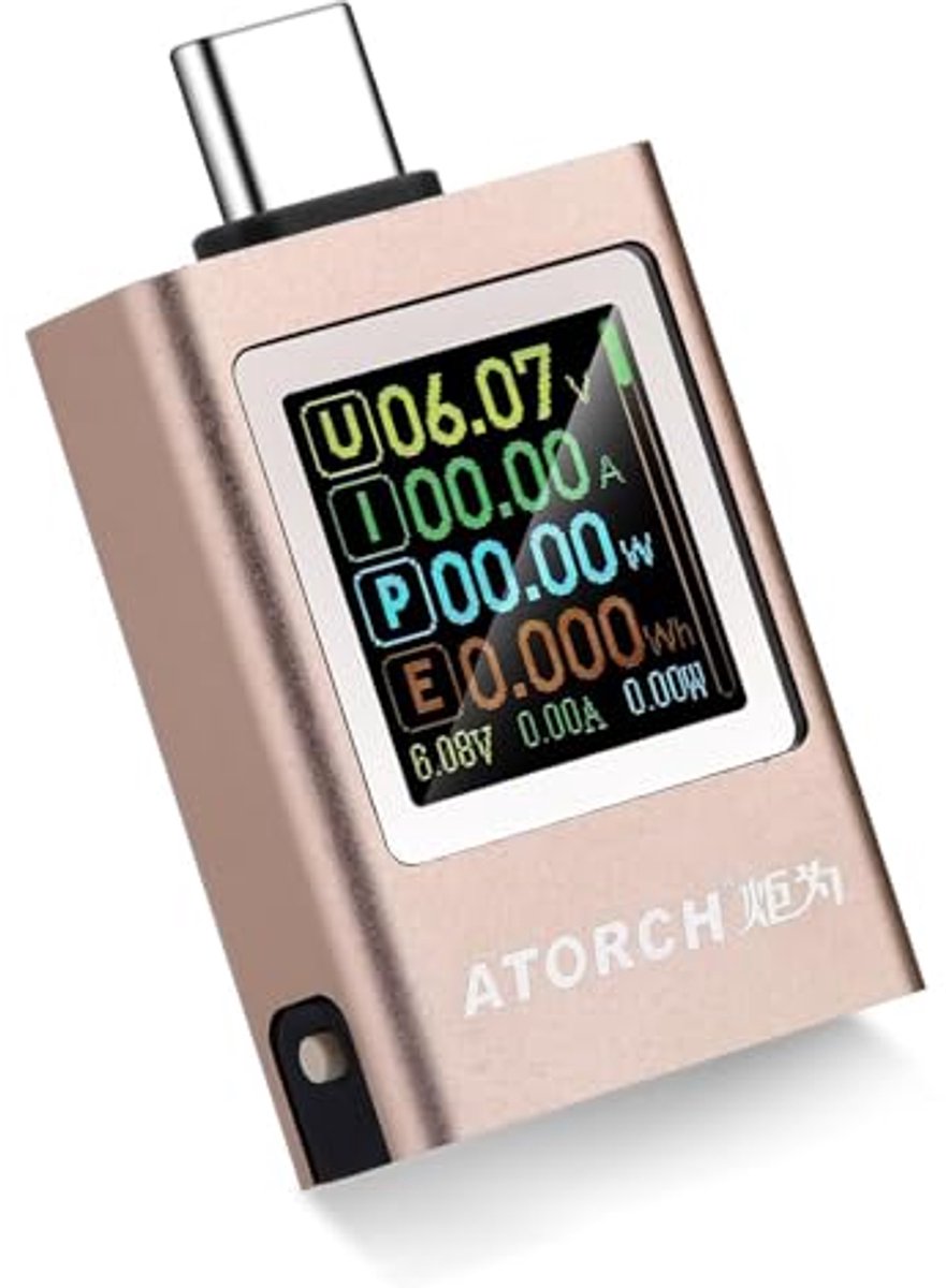 USB PD3.1 Tester - Multifunctionele USB Vermogensmeter en Multimeter voor Stroom en Spanning