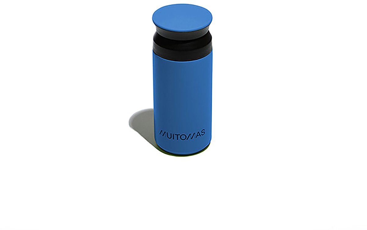 Muitomas Thermofles - Dubbel geïsoleerde voering - 350ml – 12 uur warm of 24 uur koude dranken - Blauw