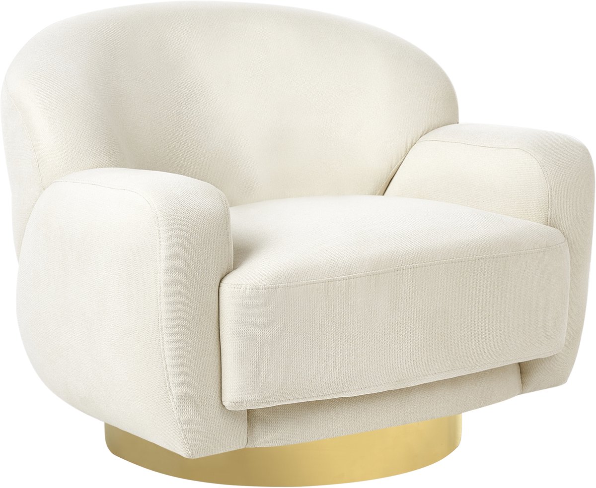 LEJRE - Fauteuil - Lichtbeige - Polyester