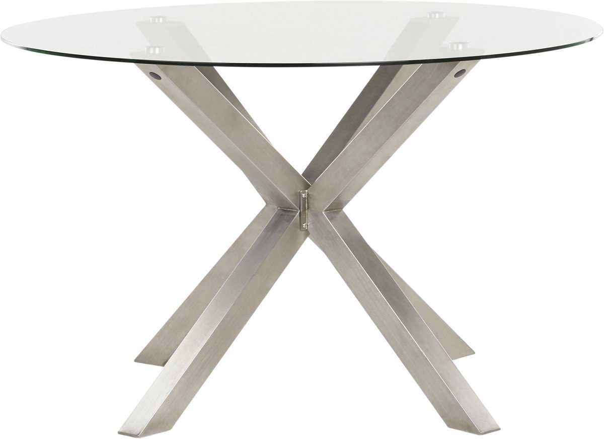 MALETTO - Tuintafel - Zilver - 120 cm - Roestvrijstaal