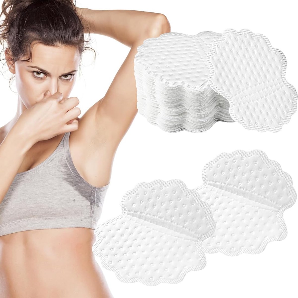 10 Pairs Anti-Perspirant Absorbent Underarm Pads, Odor Blocking Pads, Anti-Sweat Pads for Women and Men, Underarm Dress, Shields
