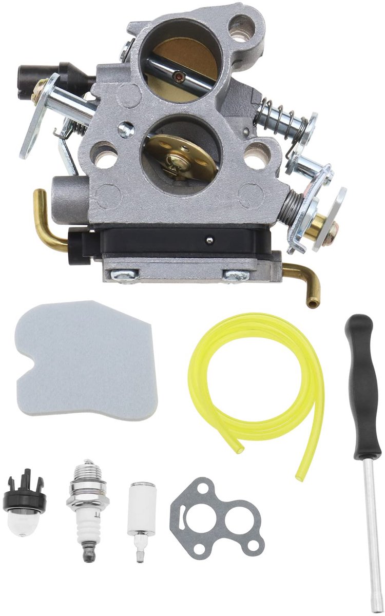 Set with 8Pcs Chainsaw Carburetor Kit 574719402 545072601 Compatible with Husqvarna 235 235E 236 236E 240 240E Chainsaw Air Filter