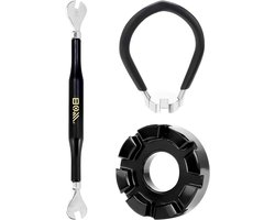 3-Piece Bicycle Tyre Lever Set - Spoke Wrench - Nipple Tensioner - Fietsaccessoires - Fietsreparatie